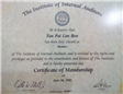 Verified certificate from The Institute of Internal Auditors
